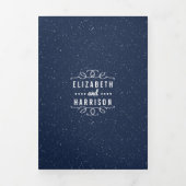 De Sterrennacht bruiloft suite Drieluik Uitnodiging (Cover)