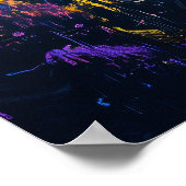 De Sterrennacht Cyberpunk Cosmic Fantasy Poster (Hoek)