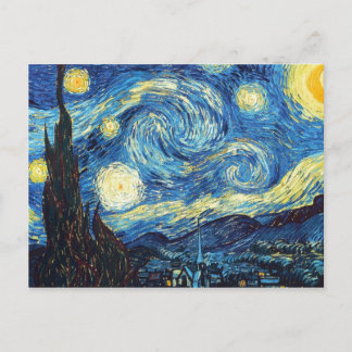 De Sterrennacht (De sterrennacht) - Van Gogh Briefkaart