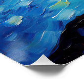 De sterrennacht - Franse Bulldog 003 - Qian wan G Perfect Poster (Hoek)