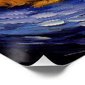 De sterrennacht - Goldendoodle Dog 001 - Qian wan Perfect Poster (Hoek)