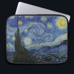 De Sterrennacht Laptop Sleeve<br><div class="desc">De Sterrennacht van Vincent van Gogh. De Sterrennacht is een schilderij van de Nederlandse postpressionist Vincent van Gogh. Het schilderij toont het uitzicht 's nachts buiten zijn sanitariumkamerraam, hoewel het overdag uit het geheugen is geschilderd. Het middelste gedeelte show het dorp Saint-Rémy onder een ronddraaiende hemel, in een uitzicht van...</div>
