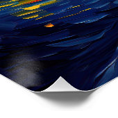 De sterrennacht - Maltezer Hond 001 - Qian wan Gog Perfect Poster (Hoek)