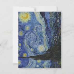 De Sterrennacht, olieverfschilderij, Vincent van G Briefkaart