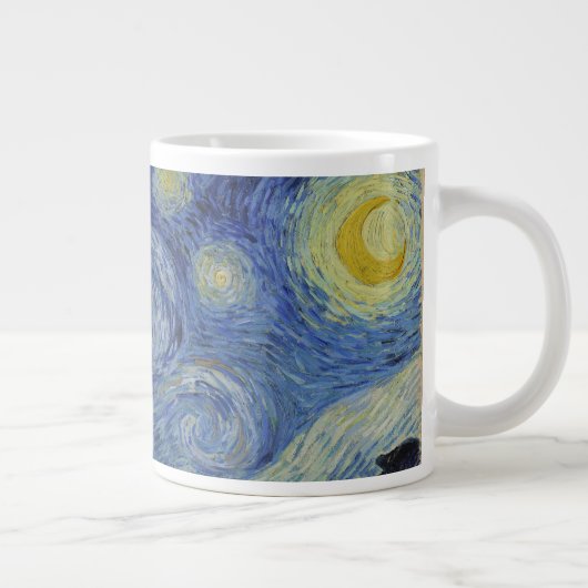 De Sterrennacht, olieverfschilderij, Vincent van G Grote Koffiekop (Rechts)