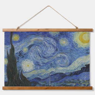 De Sterrennacht, olieverfschilderij, Vincent van G Hangend Wandkleed
