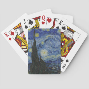 De Sterrennacht, olieverfschilderij, Vincent van G Pokerkaarten