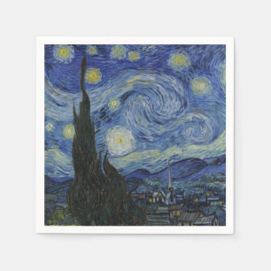 De sterrennacht, olieverfschilderij, Vincent Van G Servet