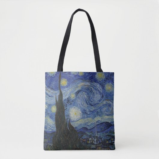 De Sterrennacht, olieverfschilderij, Vincent van G Tote Bag (Voorkant)