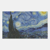 De Sterrennacht Rectangle Sticker (Voorkant)