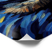 De sterrennacht - Schnauzer Dog 003 - Qian wan Go Perfect Poster (Hoek)