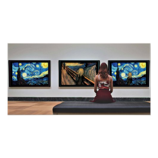 De Sterrennacht schreeuwt. Perfect Poster (Voorkant)