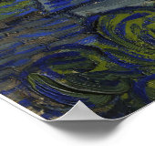 De Sterrennacht - Van Gogh (1888) Poster (Hoek)