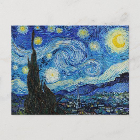 De Sterrennacht Van Gogh Art print Briefkaart (Voorkant)