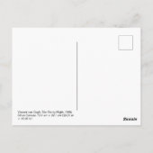 De Sterrennacht | Van Gogh | Briefkaart (Achterkant)