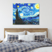 De Sterrennacht | Van Gogh | Canvas Afdruk (Insitu (Slaapkamer))