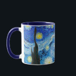 De Sterrennacht Van Gogh drink Mok<br><div class="desc">Ga jezelf onderdompelen met de etherblauwe strepen van Vincent van Gogh's 'De Sterrennacht' terwijl je je kop ochtendkoffie, je middagthee of je nachtelijke warme chocolade in deze Sterrennacht beker hebt. Deze elegante impressionist die mok drink, wekt een klas en een onweerstaanbare schoonheid. De bekende Nederlandse impressionist Vincent Van Gogh schilderde...</div>