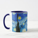 De Sterrennacht Van Gogh drink Mok<br><div class="desc">Ga jezelf onderdompelen met de etherblauwe strepen van Vincent van Gogh's 'De Sterrennacht' terwijl je je kop ochtendkoffie, je middagthee of je nachtelijke warme chocolade in deze Sterrennacht beker hebt. Deze elegante impressionist die mok drink, wekt een klas en een onweerstaanbare schoonheid. De bekende Nederlandse impressionist Vincent Van Gogh schilderde...</div>