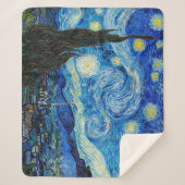 De Sterrennacht | Van Gogh | Sherpa Deken (Voorkant)