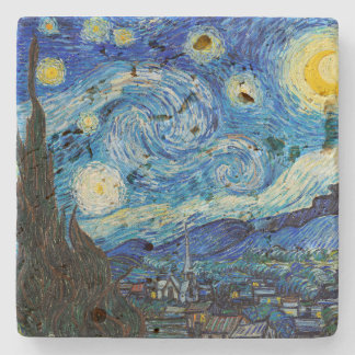 De Sterrennacht | Van Gogh | Stenen Onderzetter
