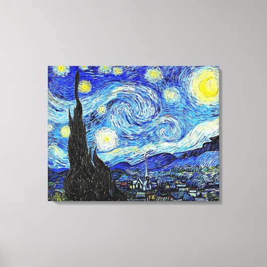 DE STERRENNACHT VAN GOGH WRAPPED CANVAS ART PRINT (Voorkant)
