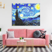 DE STERRENNACHT VAN GOGH WRAPPED CANVAS ART PRINT (Insitu (Woonkamer))
