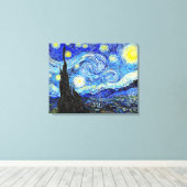 DE STERRENNACHT VAN GOGH WRAPPED CANVAS ART PRINT (Insitu (Houten vloer))