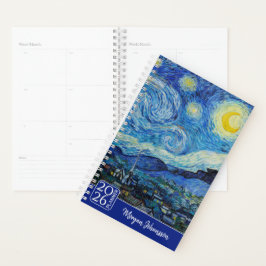 De sterrennacht van Van Gogh | Aangepaste tekst  Planner