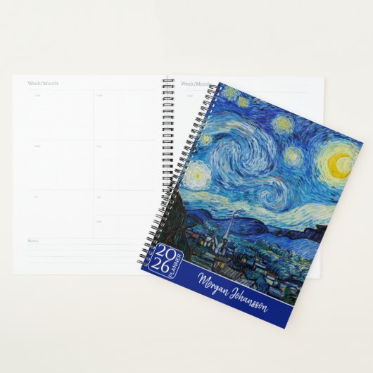 De sterrennacht van Van Gogh | Aangepaste tekst Planner (Display)