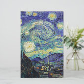 De sterrennacht van van Gogh Briefpapier (Staand voorkant)