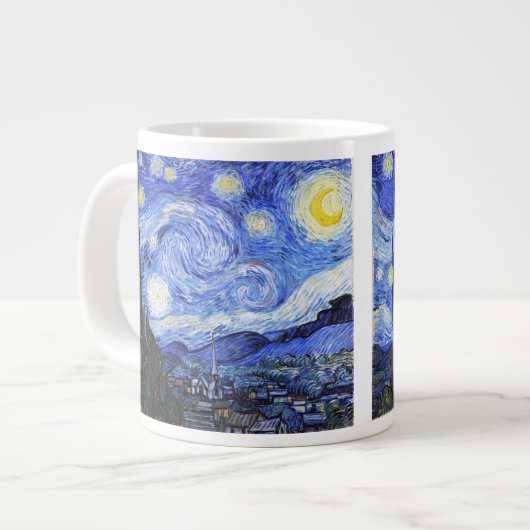 De Sterrennacht van Van Gogh Grote Koffiekop (Links)