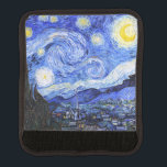 De Sterrennacht van Van Gogh Handvat Beschermer<br><div class="desc">Van Gogh schilderde in 1889 'De Sterrennacht' uit het geheugen, terwijl hij in Frankrijk in een asiel zat, waar hij zich aansloot voor depressie.De scène toont het uitzicht uit zijn slaapkamerraam. Op het schilderij staan de maan, Venus en veel sterren omringd door geel en wit licht.Onderaan bevindt zich een kerk...</div>
