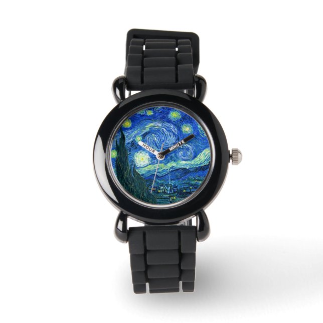 De sterrennacht van Van Gogh Horloge (Voorkant)