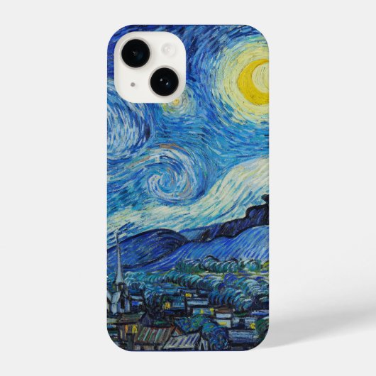 De Sterrennacht van Van Gogh -  iPhone Hoesje (Achterkant)