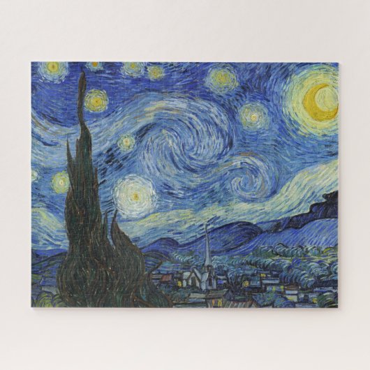 De Sterrennacht van Van Gogh Jigzaag Puzzle Legpuzzel (Horizontaal)