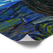 De sterrennacht van Van Gogh  Poster (Hoek)