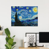 De sterrennacht van Van Gogh  Poster (Thuiskantoor)
