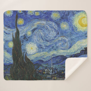 De Sterrennacht van Van Gogh Sherpa Deken