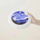 De Sterrennacht van Van Gogh Wham-O Frisbee<br><div class="desc">Van Gogh schilderde in 1889 'De Sterrennacht' uit het geheugen, terwijl hij in Frankrijk in een asiel zat, waar hij zich aansloot voor depressie.De scène toont het uitzicht uit zijn slaapkamerraam. Op het schilderij staan de maan, Venus en veel sterren omringd door zwenken van geel en wit licht.Onderaan bevindt zich...</div>