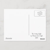 De Sterrennacht van Vincent van Gogh 1889 Briefkaart (Achterkant)