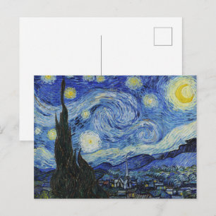De Sterrennacht van Vincent Van Gogh (1889). Briefkaart