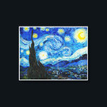 De Sterrennacht van Vincent van Gogh (1889). Canvas Afdruk<br><div class="desc">Fantastisch doek met een prachtig afbeelding van Vincent Van Gogh's The Sterrennacht (1889). Met 20 "x 16"canvas, heeft het lijst een 0.75"dikte. U kunt dit product bedienen terwijl het u verleid in uw huis door het aan de muur van uw woonkamer, slaapkamer of voordeur te hangen, of u kunt het...</div>