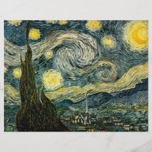 De sterrennacht van Vincent van Gogh (1889) Flyer