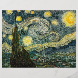 De sterrennacht van Vincent van Gogh (1889) Flyer