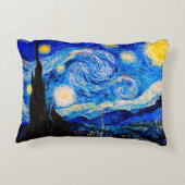 De Sterrennacht van Vincent Van Gogh Accent Kussen (Achterkant)