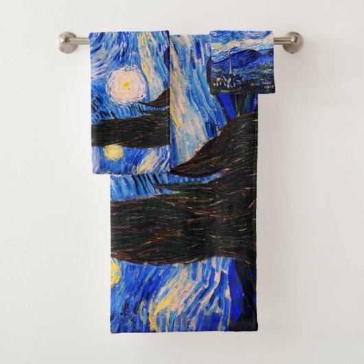 De Sterrennacht van Vincent Van Gogh Bad Handdoek (Insitu)