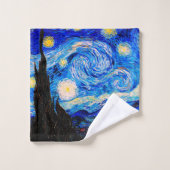 De Sterrennacht van Vincent Van Gogh Bad Handdoek (Wasdoekje)
