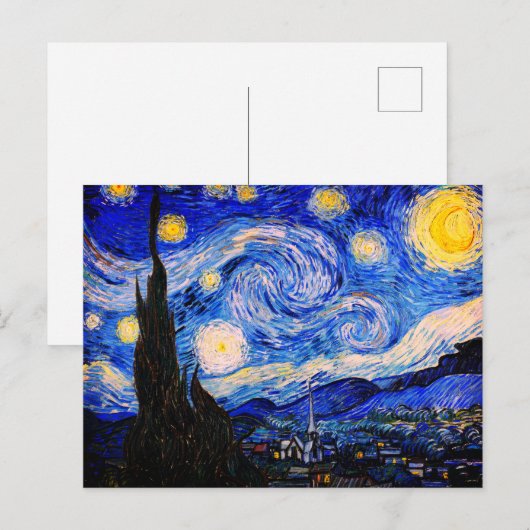 De Sterrennacht van Vincent Van Gogh Briefkaart (Voorkant / Achterkant)