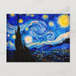 De Sterrennacht van Vincent Van Gogh Briefkaart<br><div class="desc">Vincent Van Gogh de Sterrennacht. Dit is een oud meesterwerk van de nederlandse meesterschilder Vincent Van Gogh. Dit mooie kunstlandschapsschilderij heeft een mooie,  levendige,  verzadigde kleur. Vincent Van Gogh was een nederlandse post van impressionist schilder. Dit afbeelding is openbaar.</div>