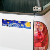 De Sterrennacht van Vincent Van Gogh Bumpersticker (Op Truck)